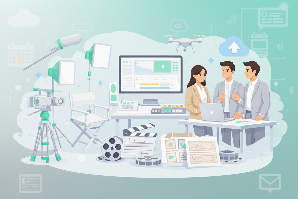 Production visual excellence abstract background